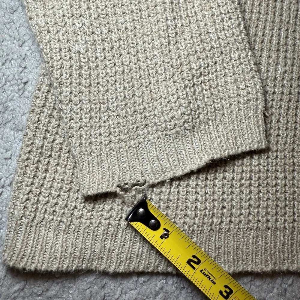 American‎ Eagle Outfitters Sweater L Men Beige Blue Green Chest 48